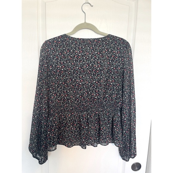 Skies are blue floral peplum top - Picture 6 of 6